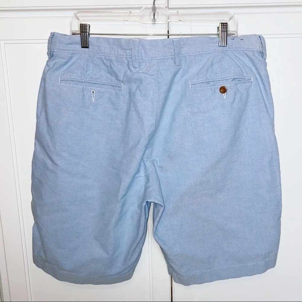 J. CREW | Club Shorts Blue Chambray 36 Bermuda 10.5”